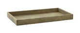 Suede Pewter Vanity Tray